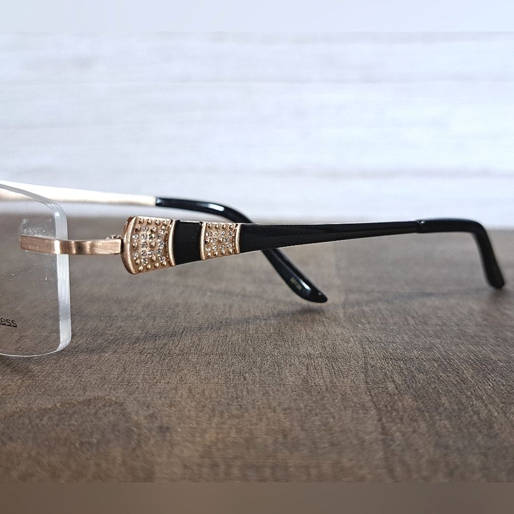 NEW Naturally Rimless STAINLESS STEEL, Eyeglass Frame, Trendy glasses 53-17-135 - Picture 2 of 5
